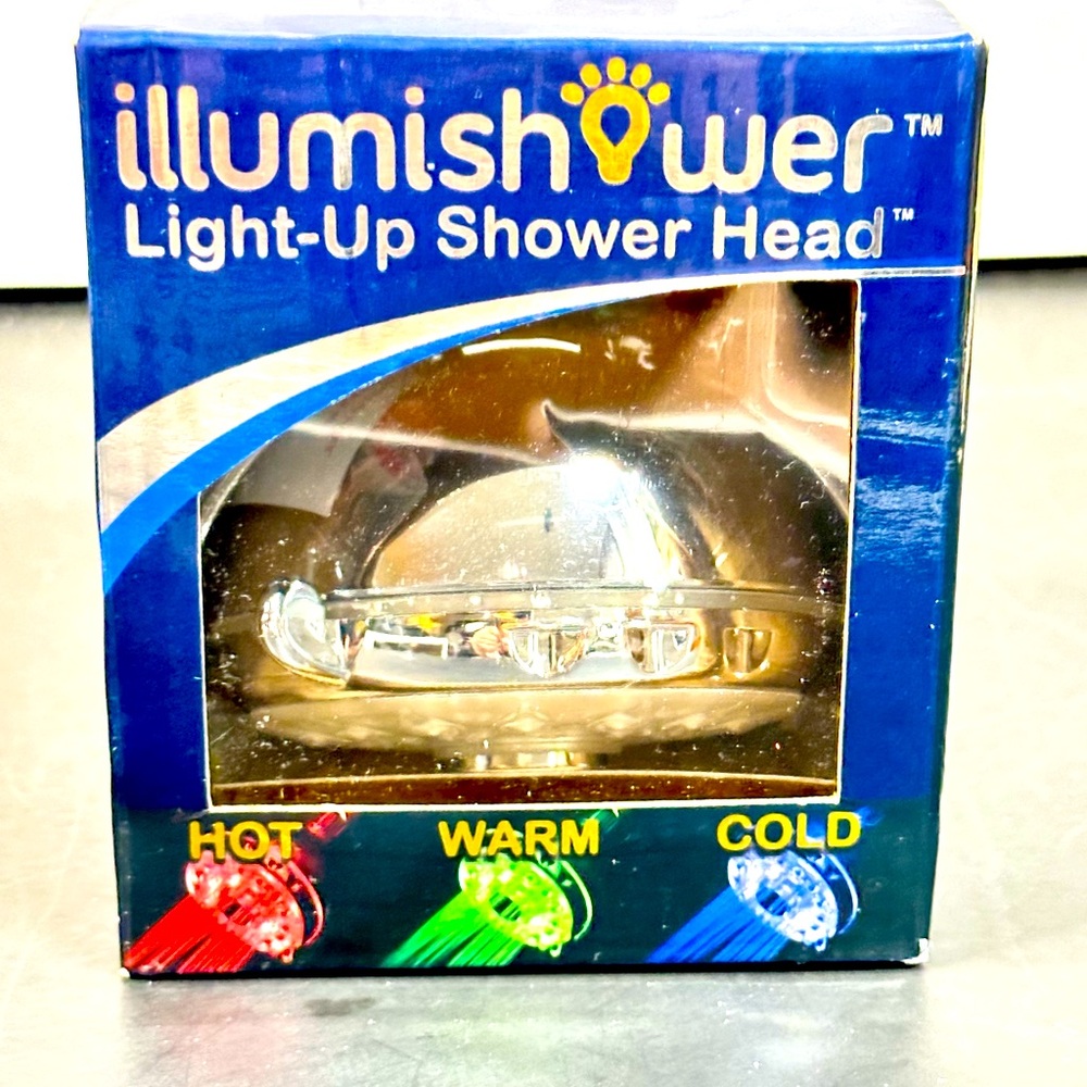 Illumishower Head Lights Red Green and Blue
